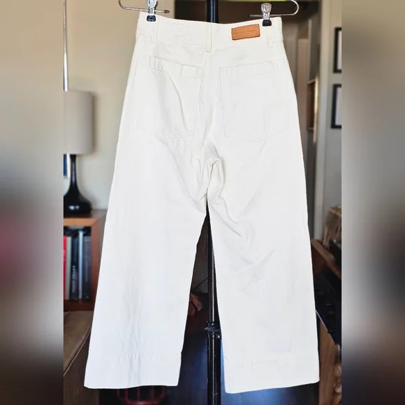 Apiece Apart Merida Wide-Leg White Pants